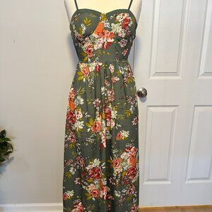 Boho 'Band of the Free' Full Length Dress w/ Corset top